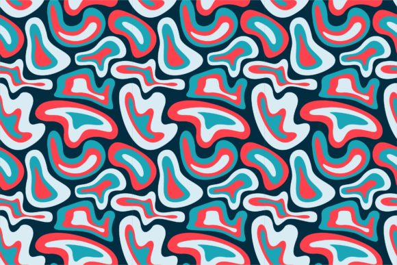 Abstract Liquid Color Seamless Pattern: A Versatile Design for Modern Creativity