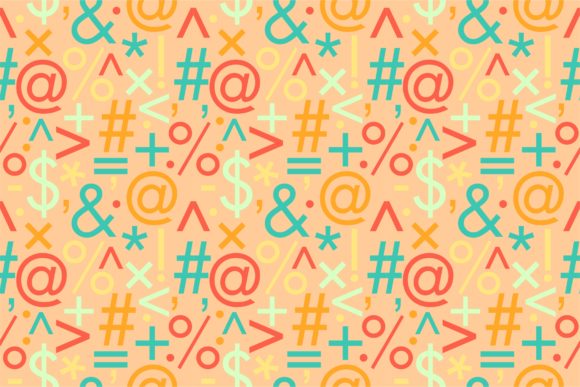 Alphabet Sign Colorful Seamless Pattern: A Versatile Design for Creative Projects