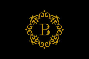 B Letter Logo Gold Design Guide