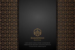 Black Gold Mosque Pattern Design
