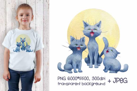 Caterwaul Watercolor Illustration: A Versatile Asset for Creative and Commercial Use