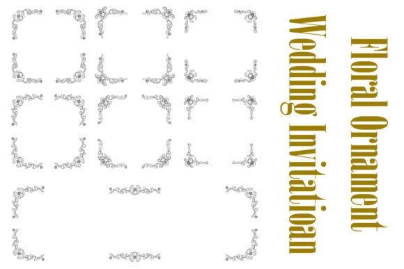 Classic Vitage Hand Drawn Wedding Vector