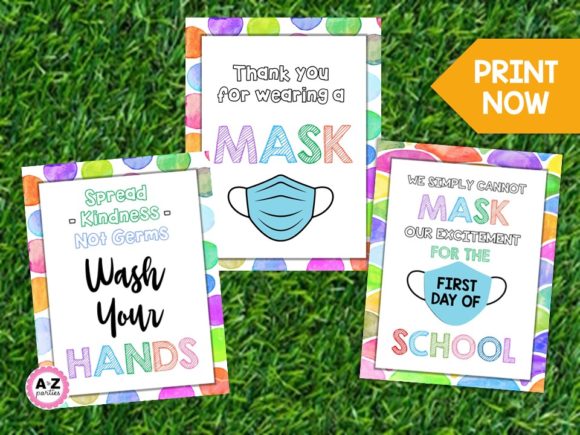 Classroom Mask Signs: A Fun and Functional Way to Promote Safety and Awareness