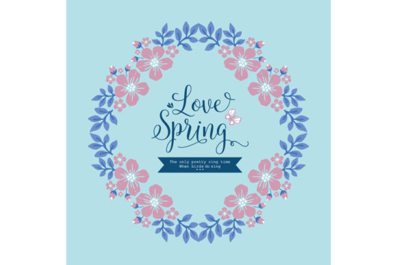 Cute Decor for Love Spring Greeting Card: A Delicate Blend of Style and Sentiment