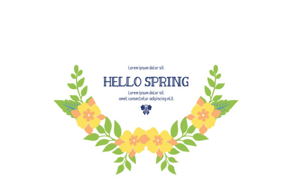 Cute Welcome Spring Greeting Card Design: A Fresh Approach to Seasonal Communication