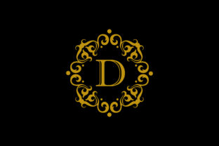 D Letter Logo Gold for Elegant Branding
