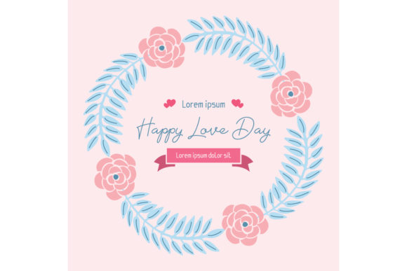 Elegant Happy Love Day Greeting Card: A Timeless Expression of Romantic Sentiment
