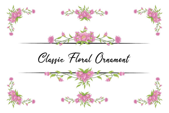 Floral Classic Vector Ornaments Vintage: Timeless Elegance for Creative Projects