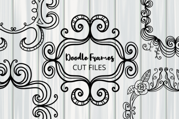 Folk Art Doodle Frame Borders Cut Files: Strategic Design Elements for Creative and Professional Use