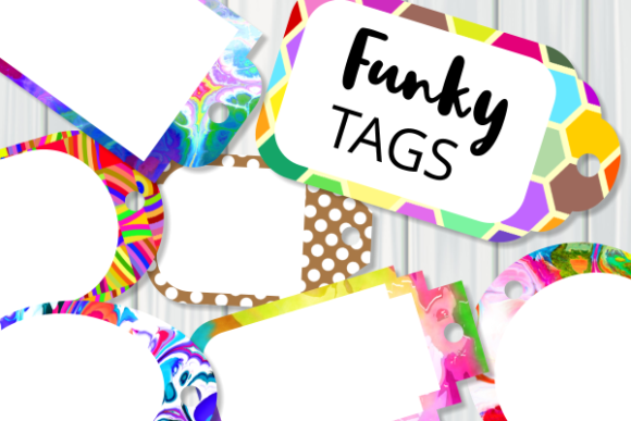 Funky Tag Template Banner Label Frames: A Creative Tool for Designers and Creators