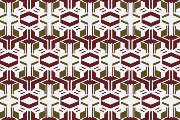 Geometric Pattern Gold Red: A Versatile Design Element for Modern Applications