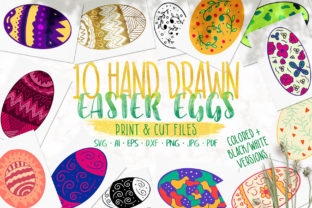 Hand Drawn Easter Eggs for Creative Decor