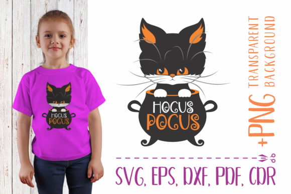 Hocus Pocus with Black Cat: A Magical Fusion for Creative and Decorative Uses