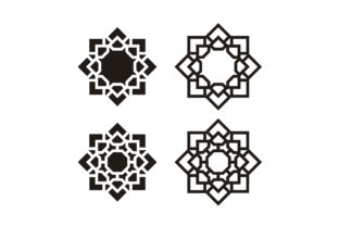 Islamic Stained Glass Pattern Mosaic Art