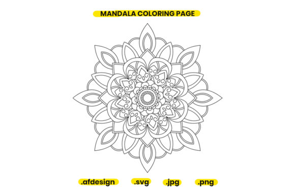 Mandala Coloring Page Design 14: A Versatile Tool for Creativity and Personal Expression