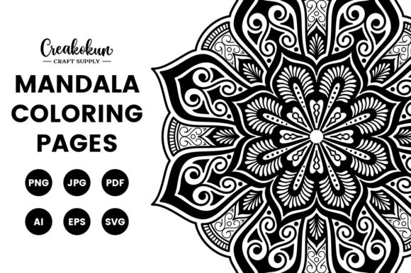 Mandala Illustration - Coloring Pages