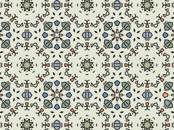 Multicolor Monogram Pattern: A Versatile Design Element for Creative Projects