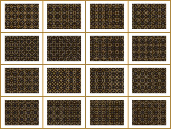 Pattern Gold Bundles 16 Ornament: A Modern Touch for Design Projects