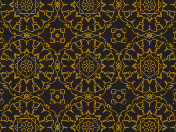 Pattern Gold Circular Line