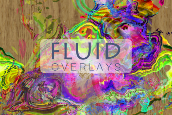 Psychedelic Fluid Paint Texture Papers and Abstract Fluid Overlays for Creative Projects