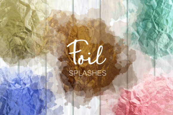 Rainbow Metallic Foil Luxury Splashes: Elevating Creativity in Design and Collage Making
