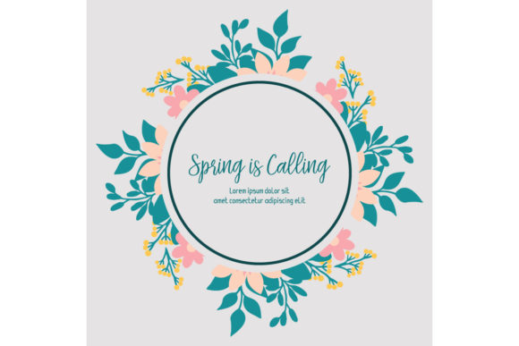 Seamless Spring Calling Card Design: A Modern Approach to Greeting Card Artistry