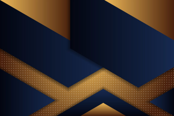 Triangle Blue Dark Gold Background: A Modern Design Element for Creative and Professional Applications