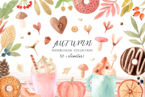 Watercolor Autumn Clipart Collection: A Cozy Resource for Creative Projects