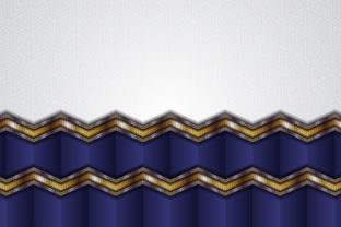Zig Zag Blue Gold White Background Geome: A Modern Design Element for Creative Projects